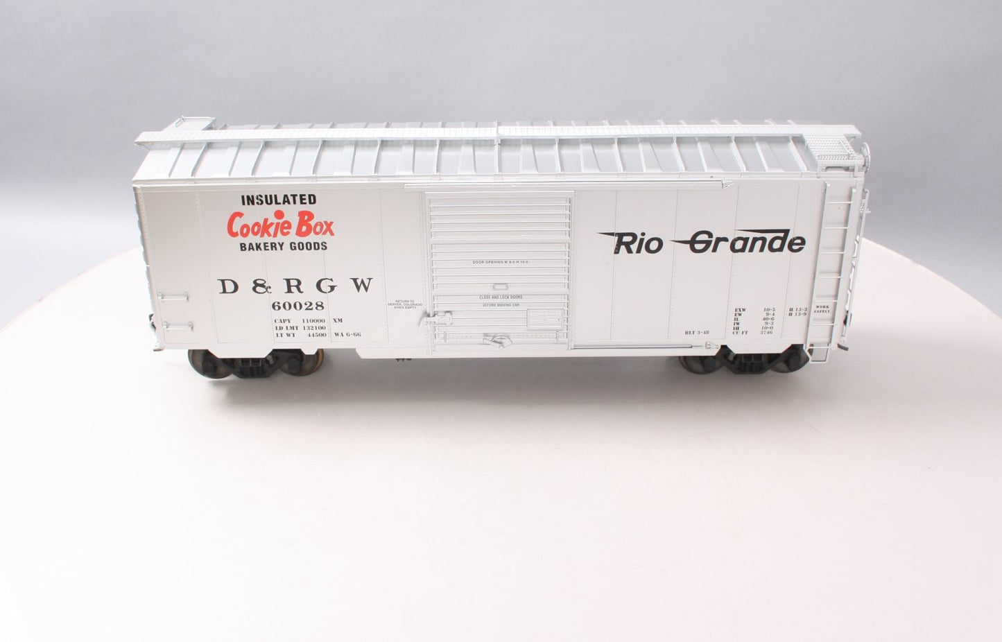 USA Trains R19209C G Rio Grande 40 Ft. PS-1 Simulated Steel Box Car