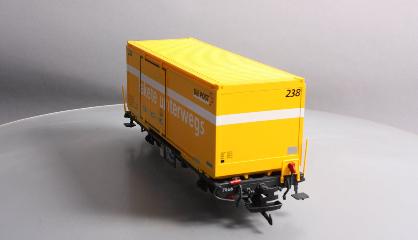 LGB 47890 G Scale RhB Post Container Car