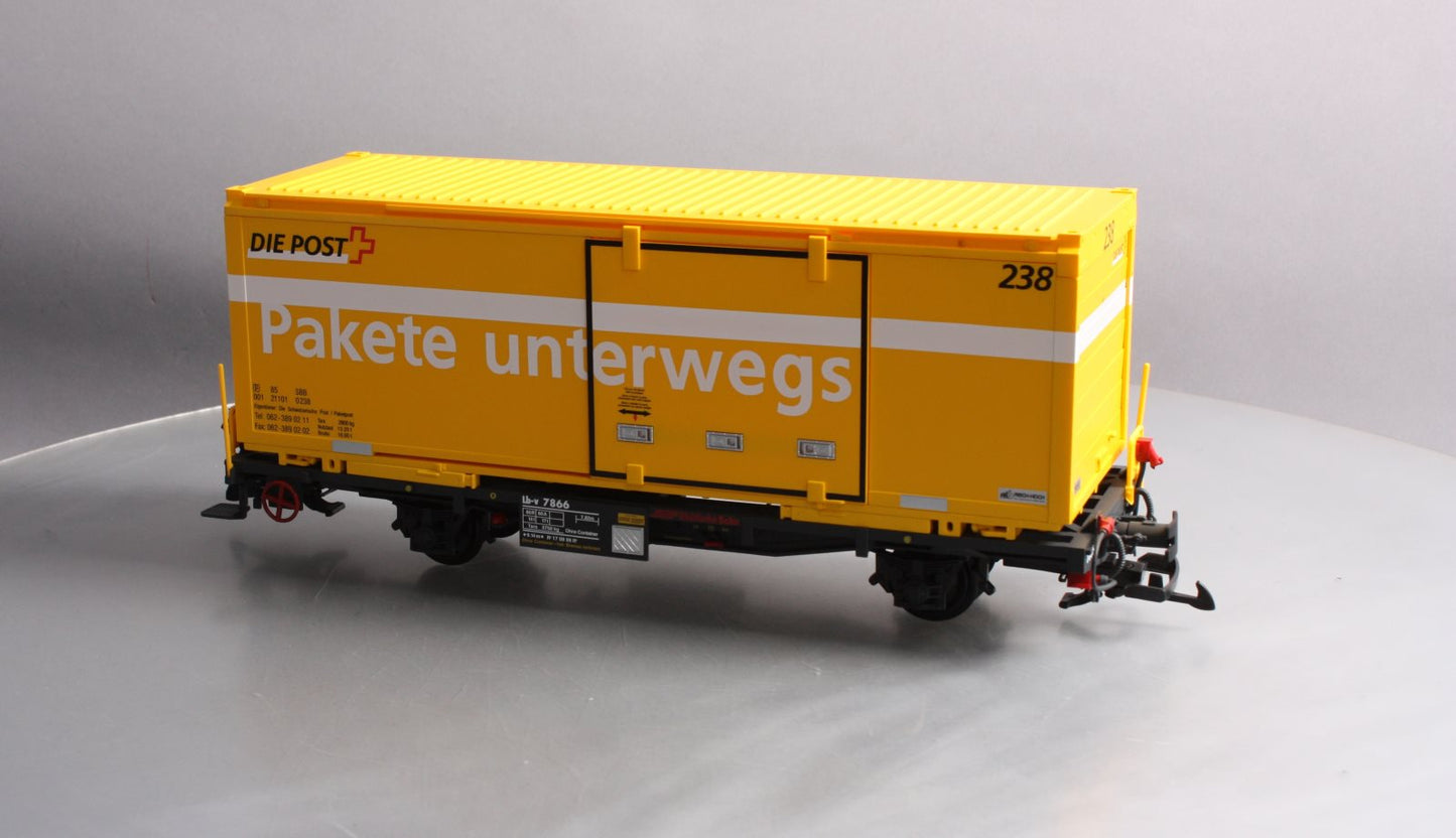 LGB 47890 G Scale RhB Post Container Car