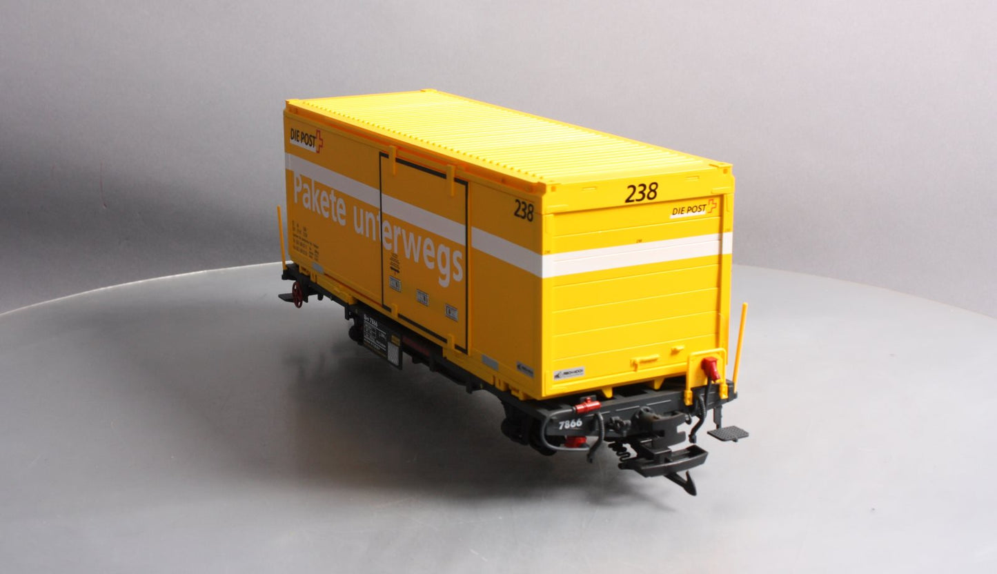 LGB 47890 G Scale RhB Post Container Car