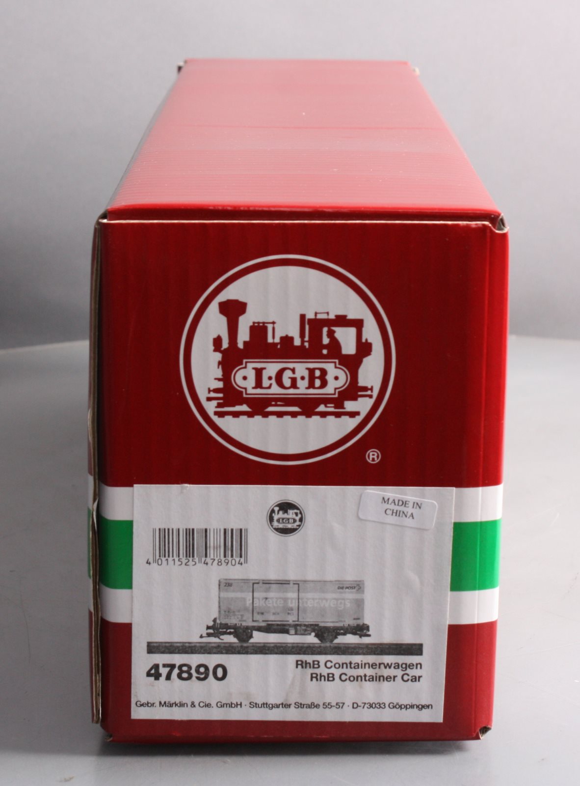 LGB 47890 G Scale RhB Post Container Car