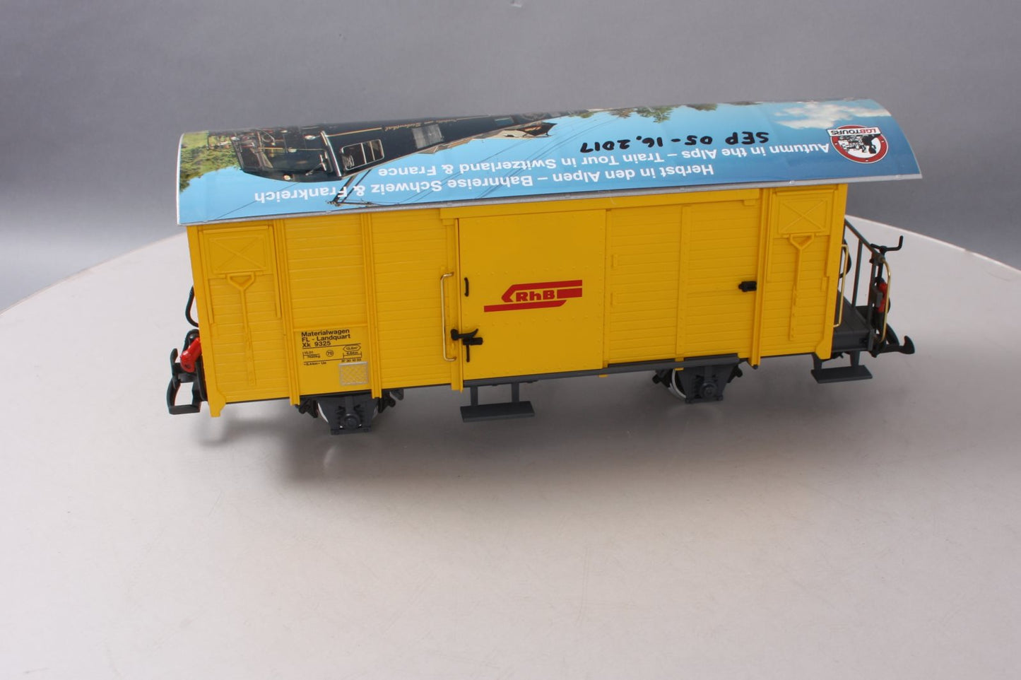LGB 40816 G Rhaetian Railroad RhB Type Xk Maintenance-of-Way Boxcar