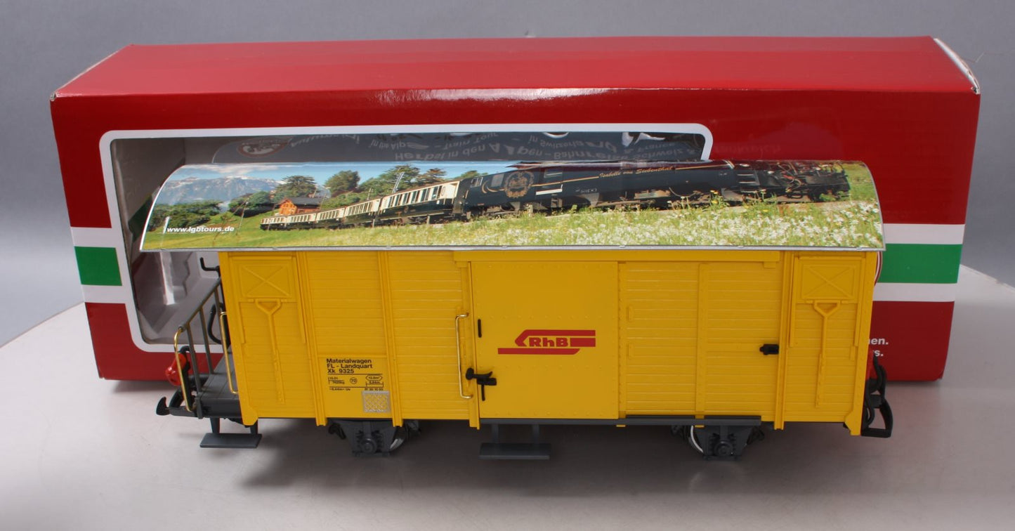 LGB 40816 G Rhaetian Railroad RhB Type Xk Maintenance-of-Way Boxcar
