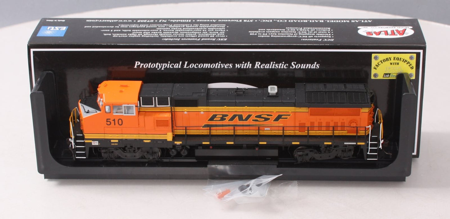 Atlas 10003100 HO BNSF Dash 8-40BW Locomotive #510 w/ Sound & DCC