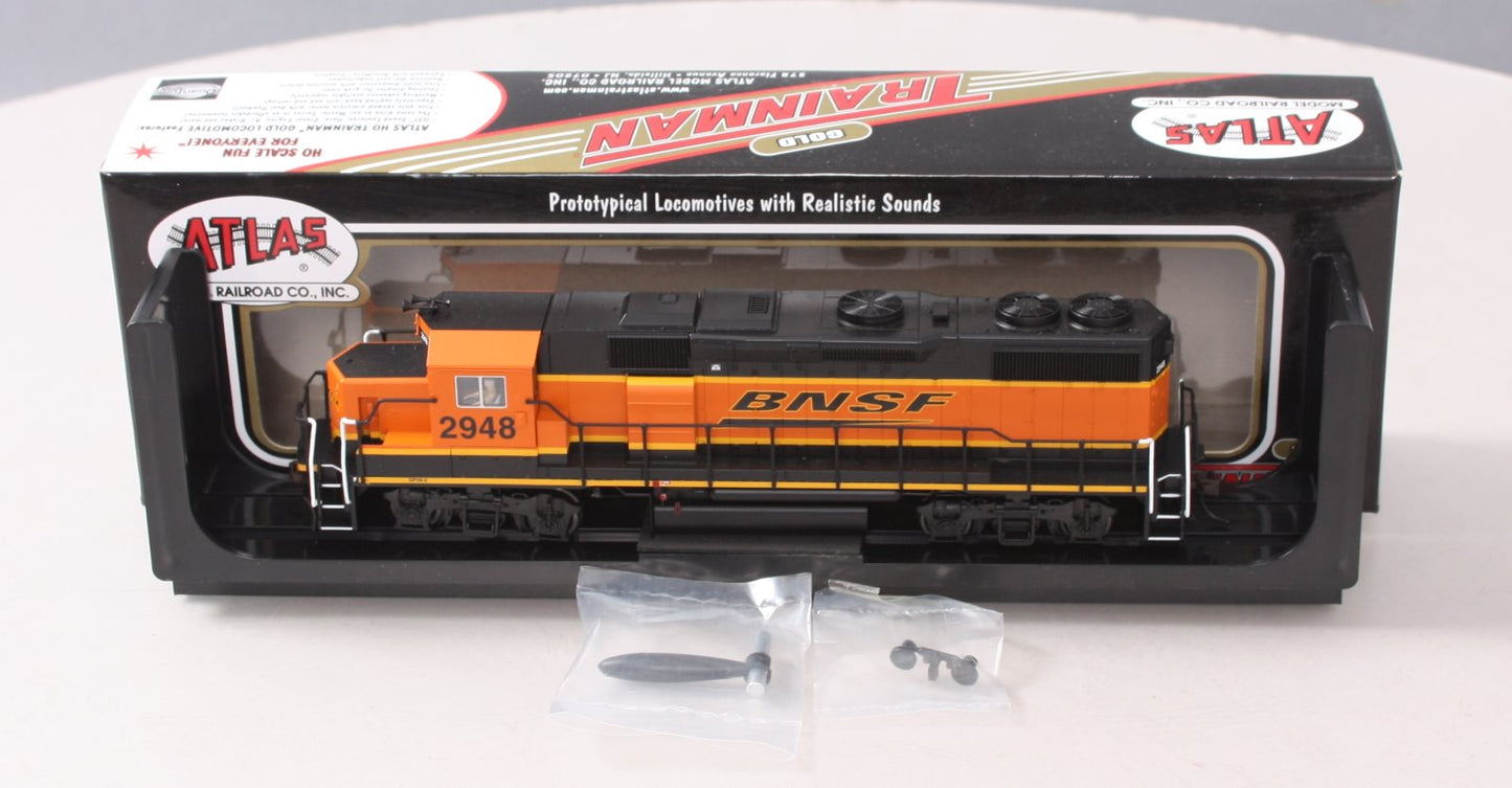 Atlas 10001786 HO BNSF Railway EMD GP39-2 with Sound & DCC - Gold #2948