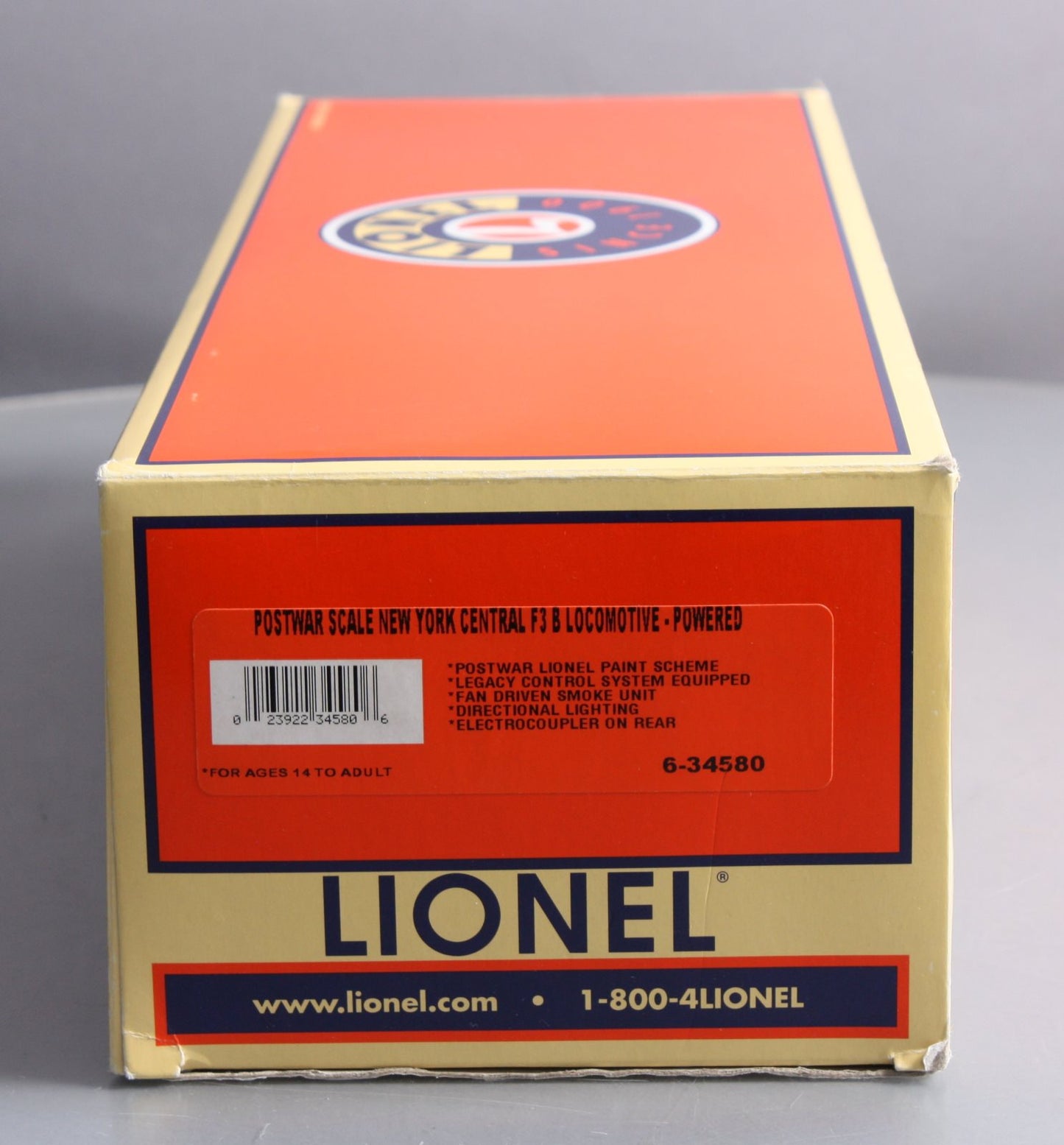 Lionel 6-34580 O New York Central LEGACY F-3 B Powered B Unit Diesel Locomotive