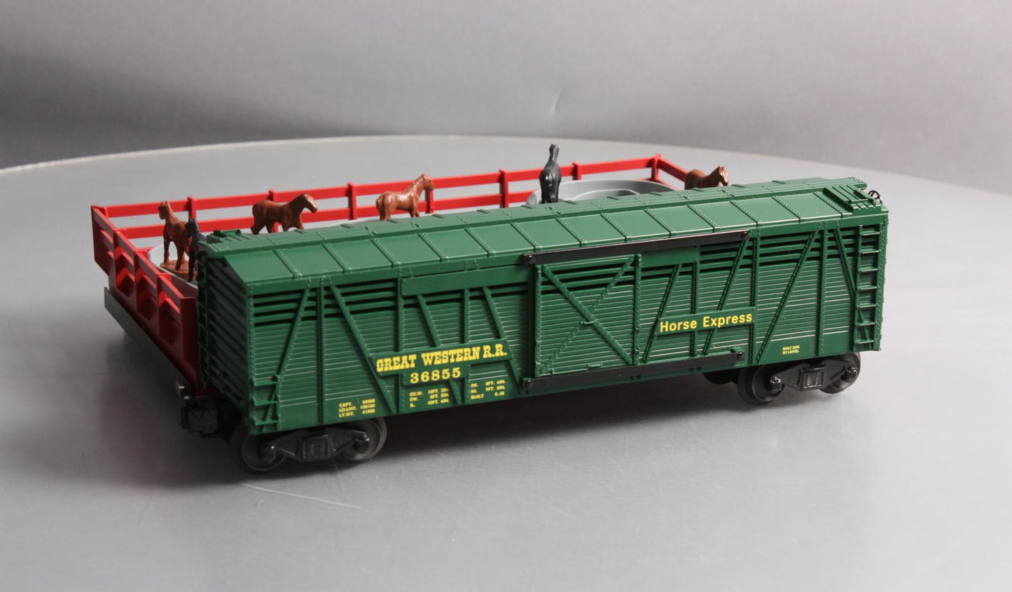 Lionel 6-36855 GW Operating Horse Car w/Corral