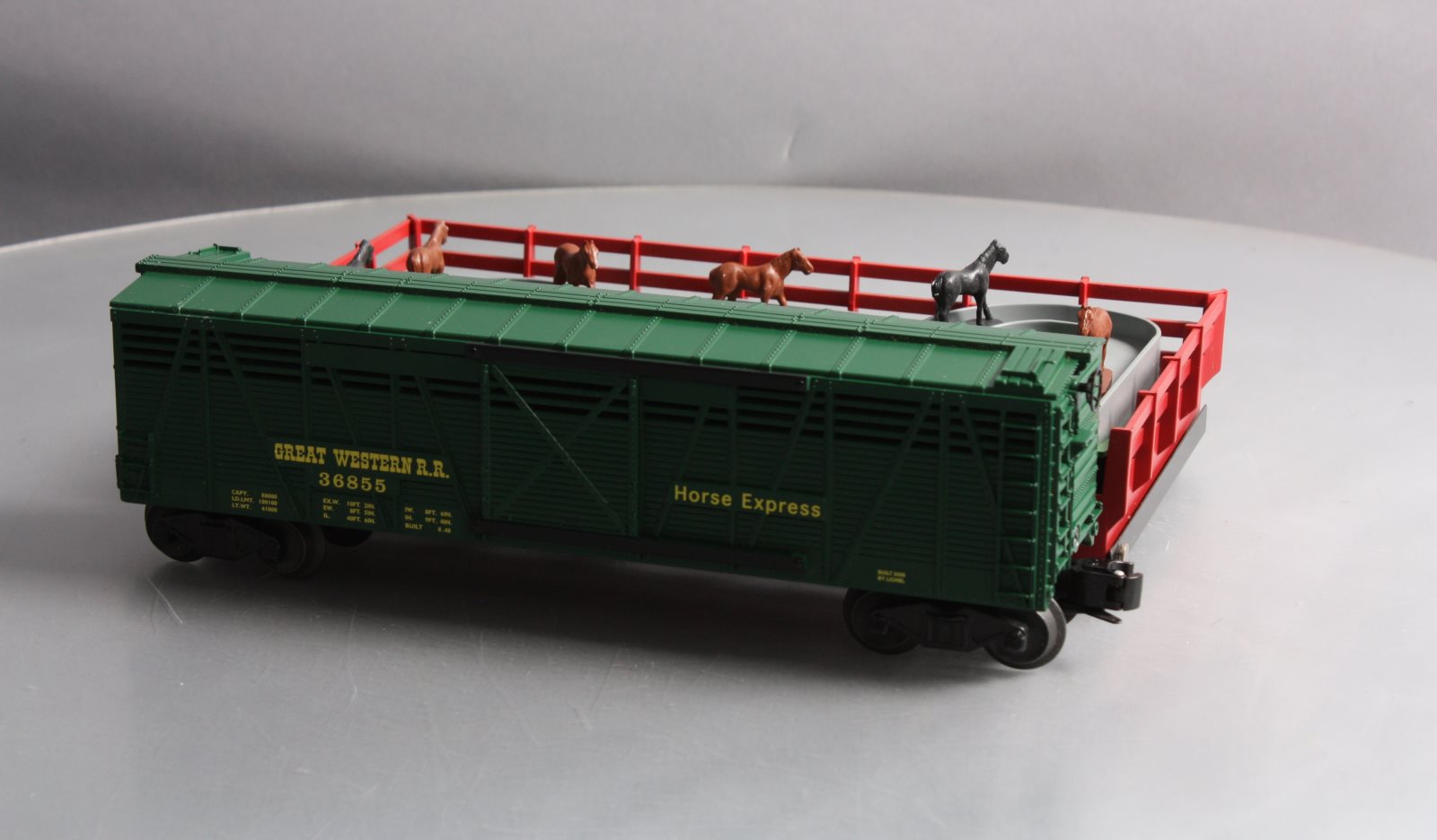 Lionel 6-36855 GW Operating Horse Car w/Corral