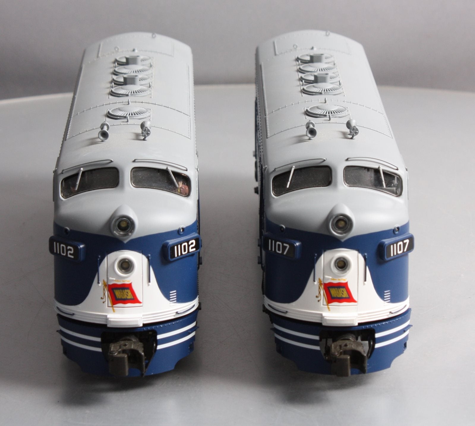 Lionel 6-38712 O Wabash F-7 A-A Diesel Locomotive Set #1102-A, #1107-A