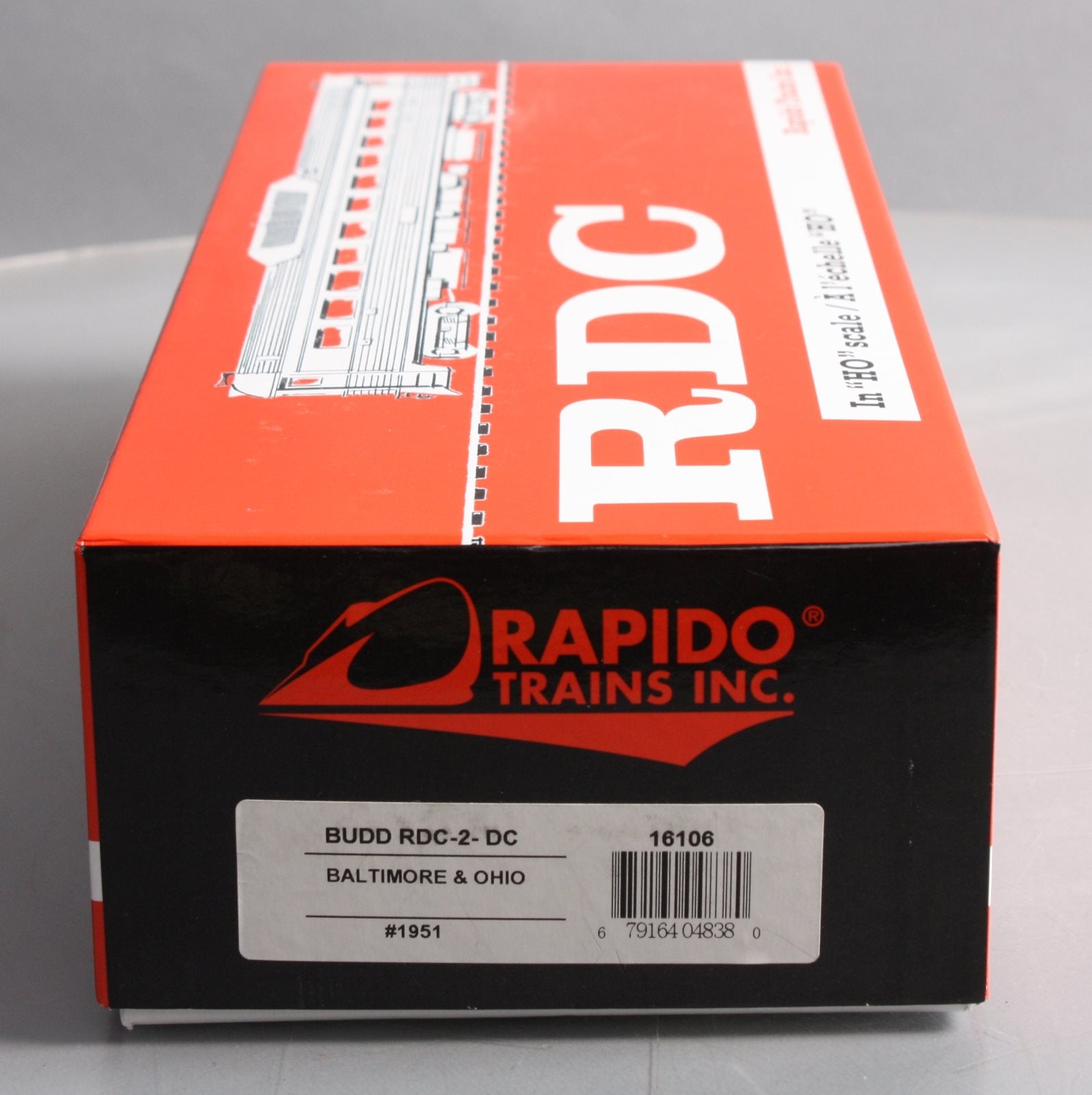 Rapido 16106 HO Baltimore & Ohio Budd RDC-2 Phase Ib Diesel Loco #1951