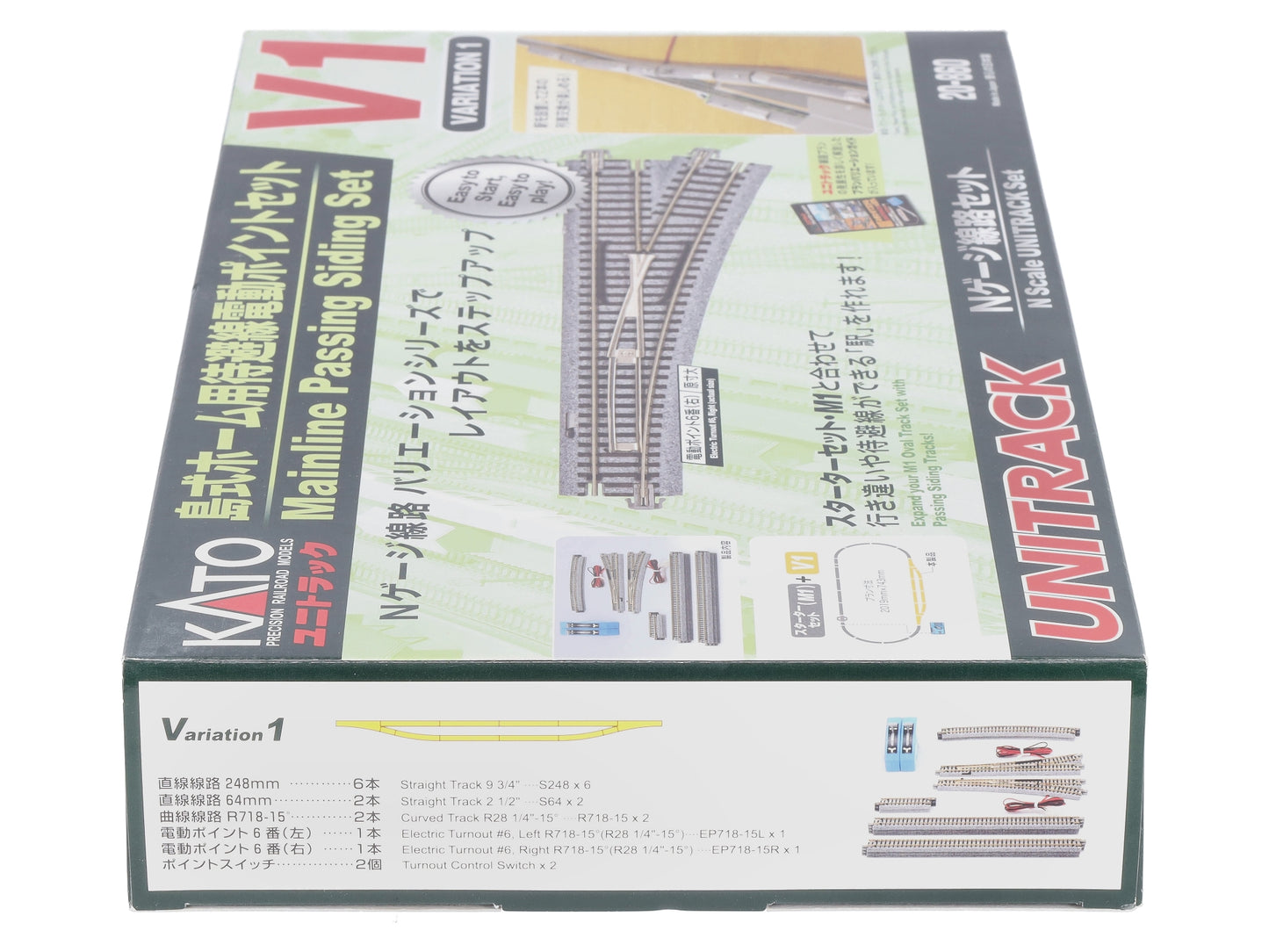Kato 20-860 N Mainline Passing Siding Set UniTrack Variation 1