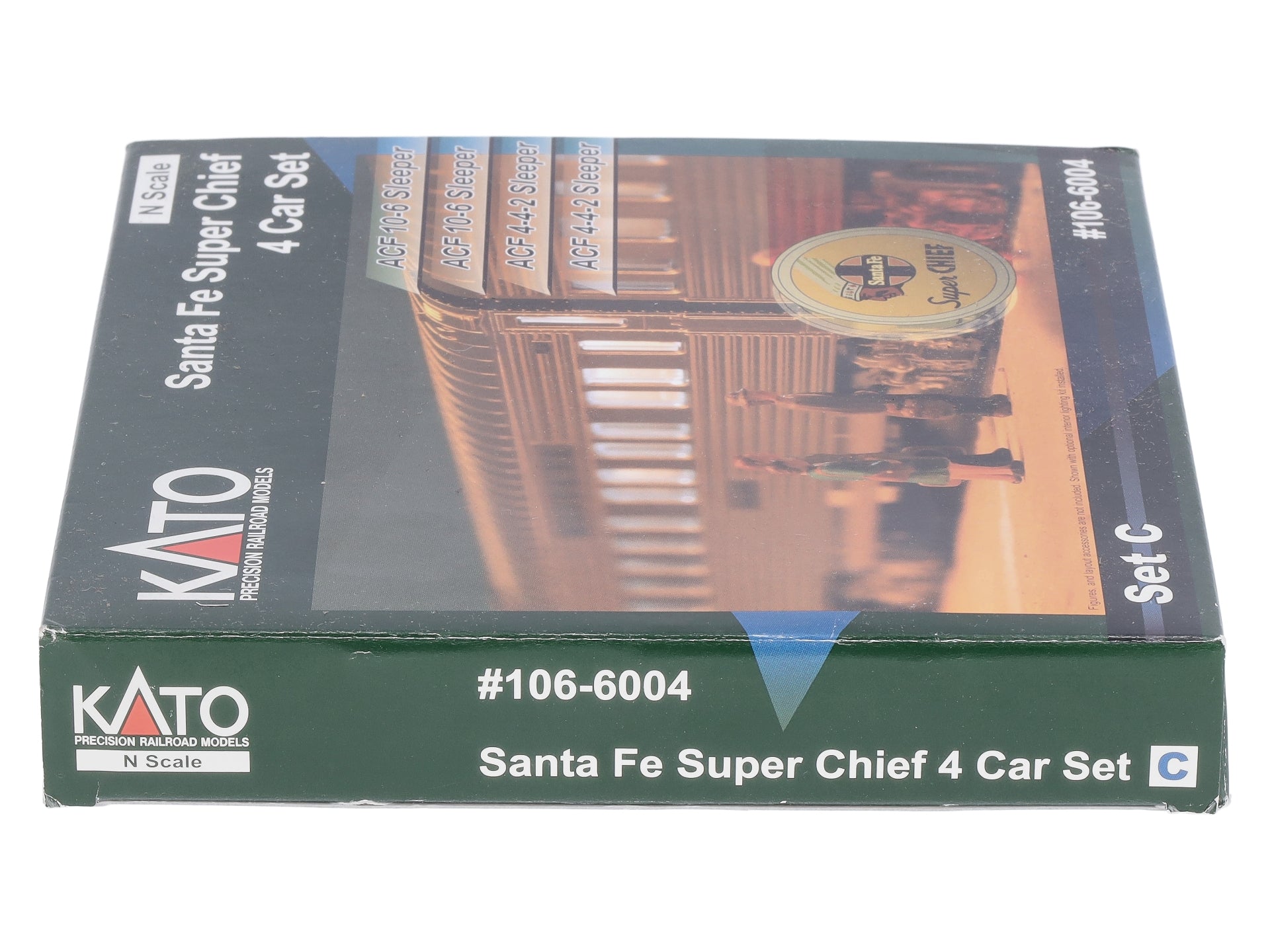 Kato 106-6004 N Santa Fe Super Chief Passenger Cars (Set of 4