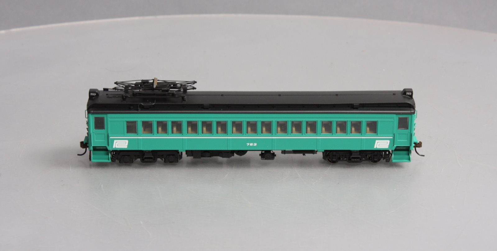 Con-Cor 194735 HO Penn Central mP54 MU Coach w/ Pantograph #753