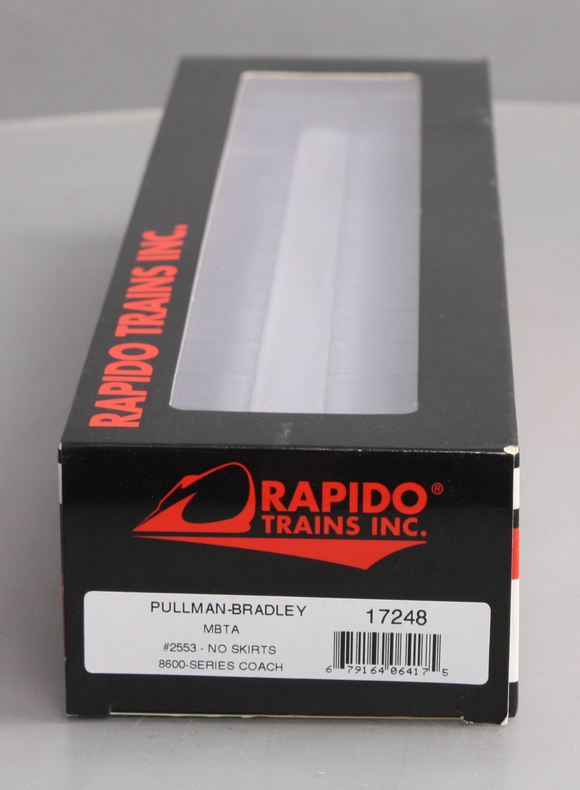 Rapido Trains 017248 HO MBTA NH 8600 Series Coach Car w/o Skirts #2553