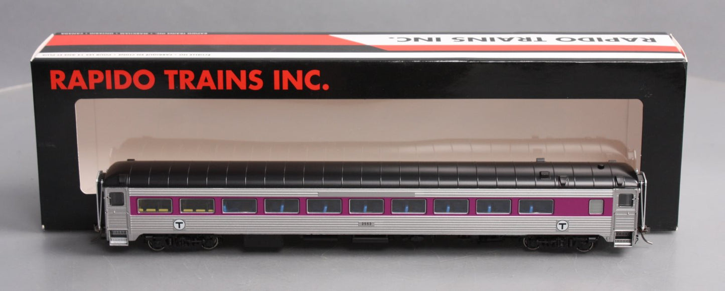 Rapido Trains 017248 HO MBTA NH 8600 Series Coach Car w/o Skirts #2553
