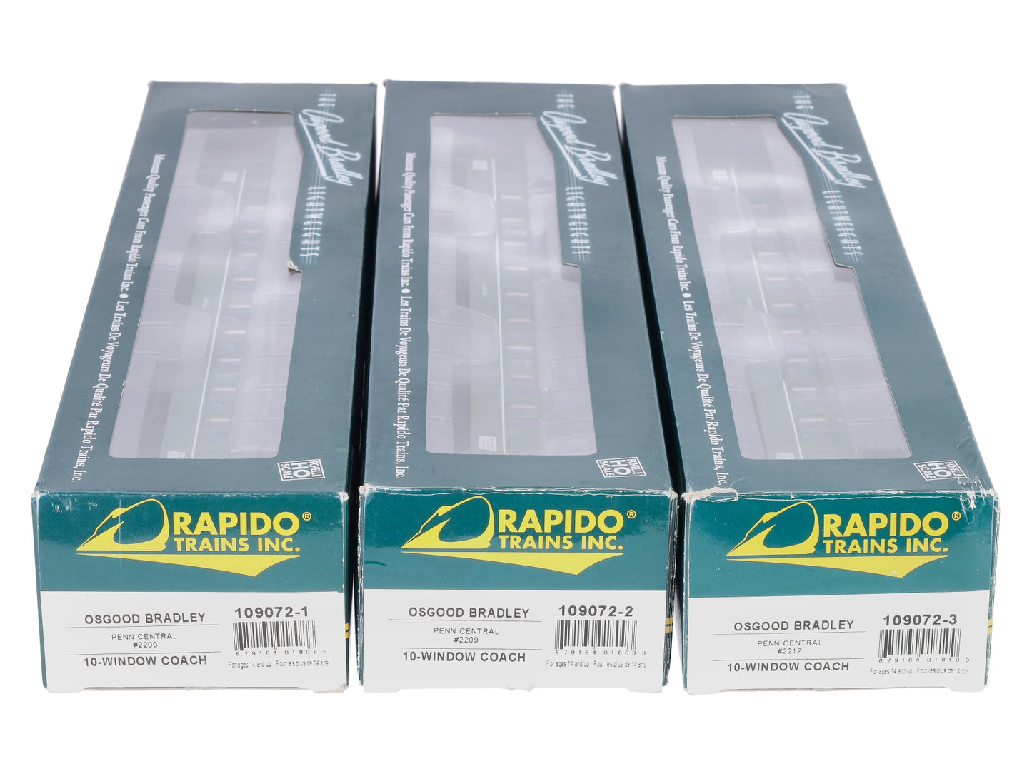 Rapido Trains 109072 HO Penn Central Lightweight 10-Window Coach (3)