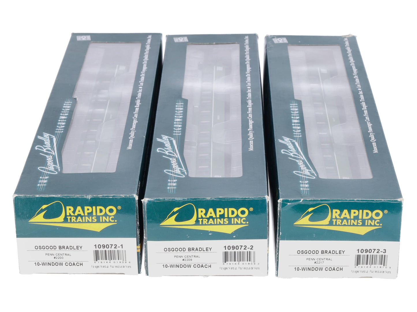 Rapido Trains 109072 HO Penn Central Lightweight 10-Window Coach (3)