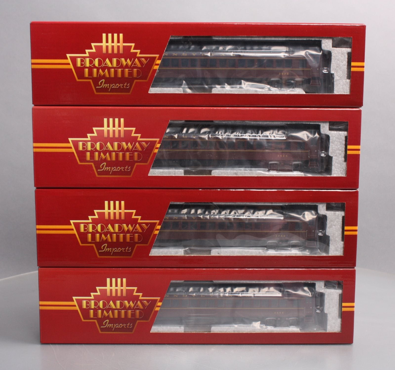 Broadway Limited 4361 HO Pennsylvania P70R Passenger Cars with Ice AC (Set of 4)