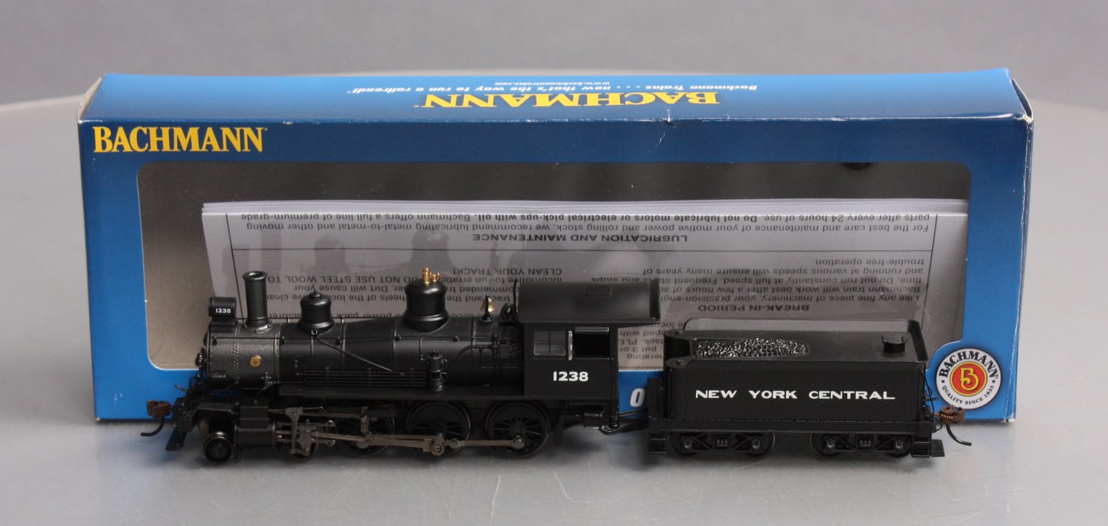 Bachmann 52201 HO New York Central Baldwin 4-6-0 Steam Locomotive #1238