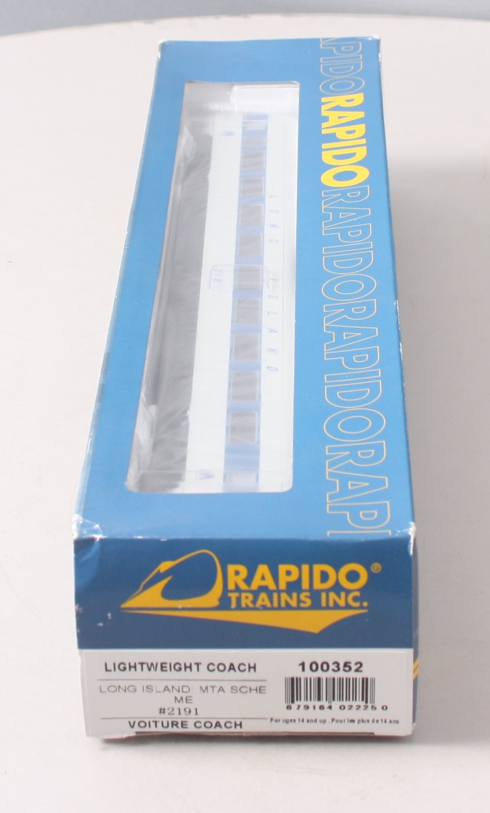 Rapido Trains 100352 HO Long Island CC&F Lightweight Coach #2191