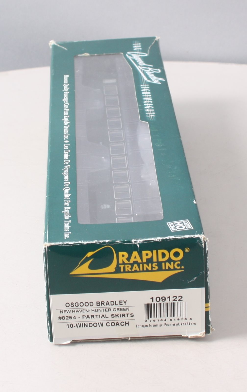 Rapido Trains 109122 HO New Haven 10-Window Coach #8254