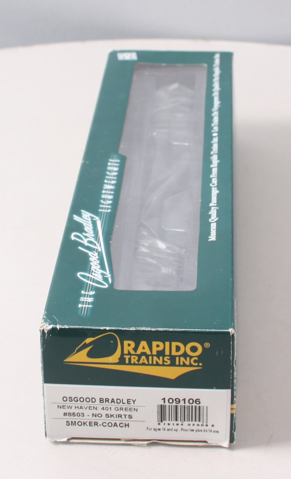 Rapido Trains 109106 HO New Haven 10-Window Smoker Coach #8503