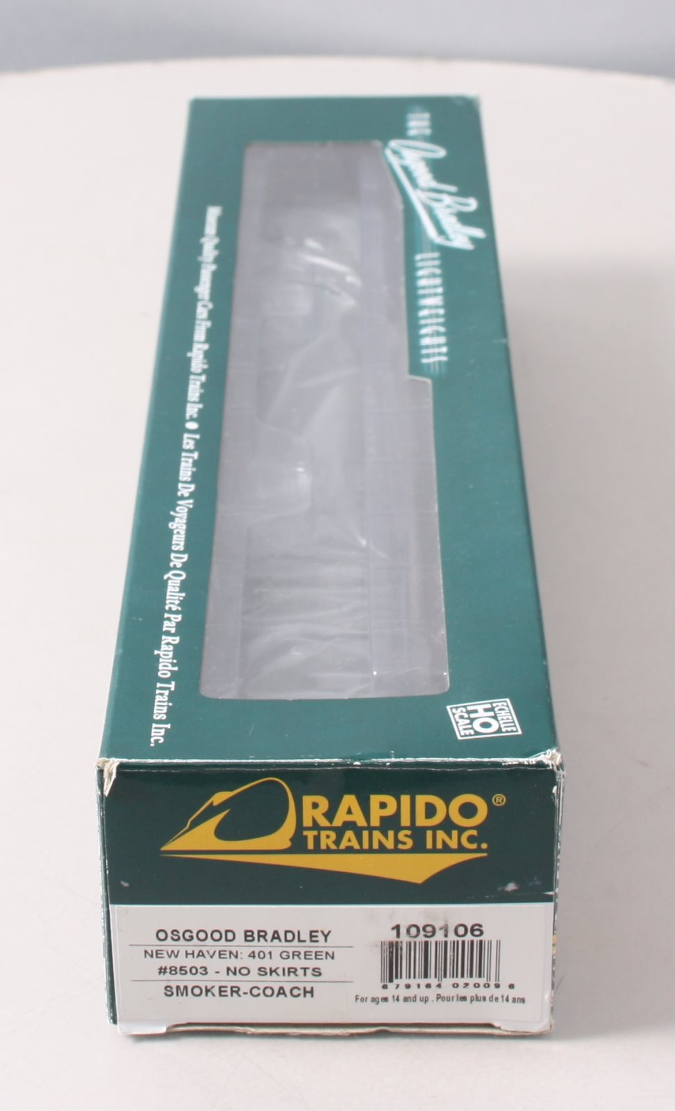 Rapido Trains 109106 HO New Haven 10-Window Smoker Coach