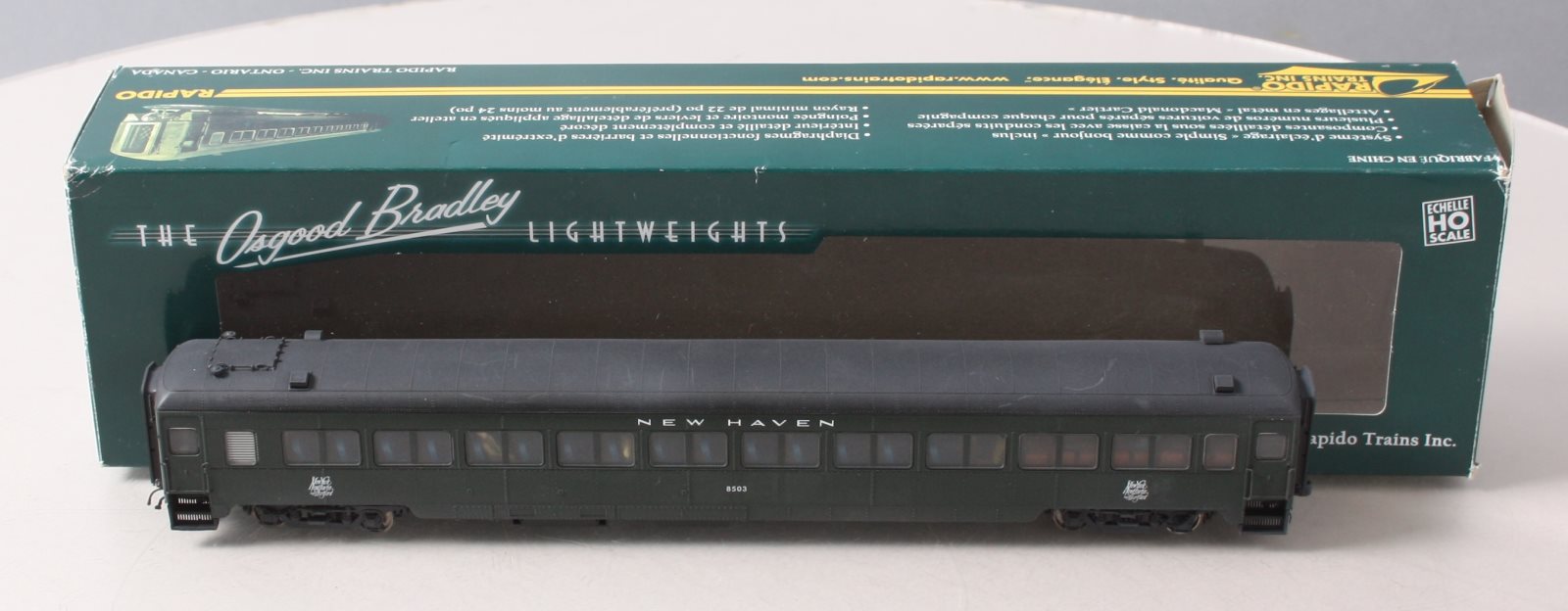 Rapido Trains 109106 HO New Haven 10-Window Smoker Coach #8503
