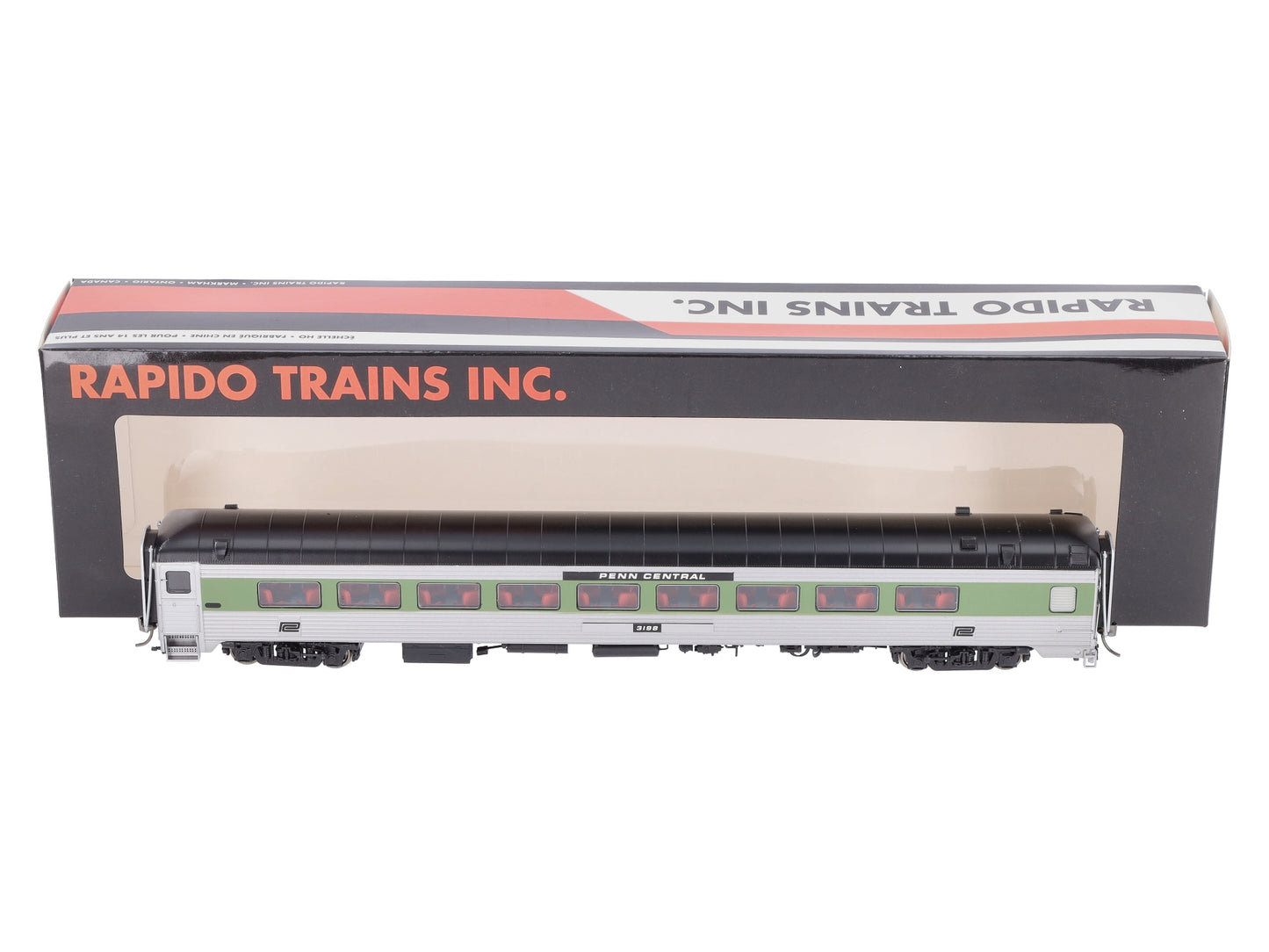 Rapido Trains 17136 HO Penn Central Parlor Car #3198