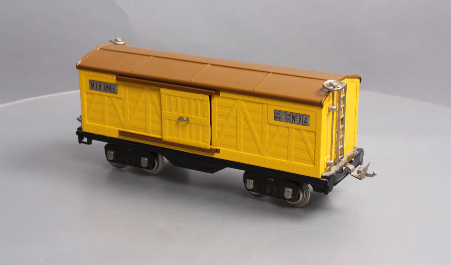 MTH 11-30045 Yellow & Brown No.514 Gauge Box Car