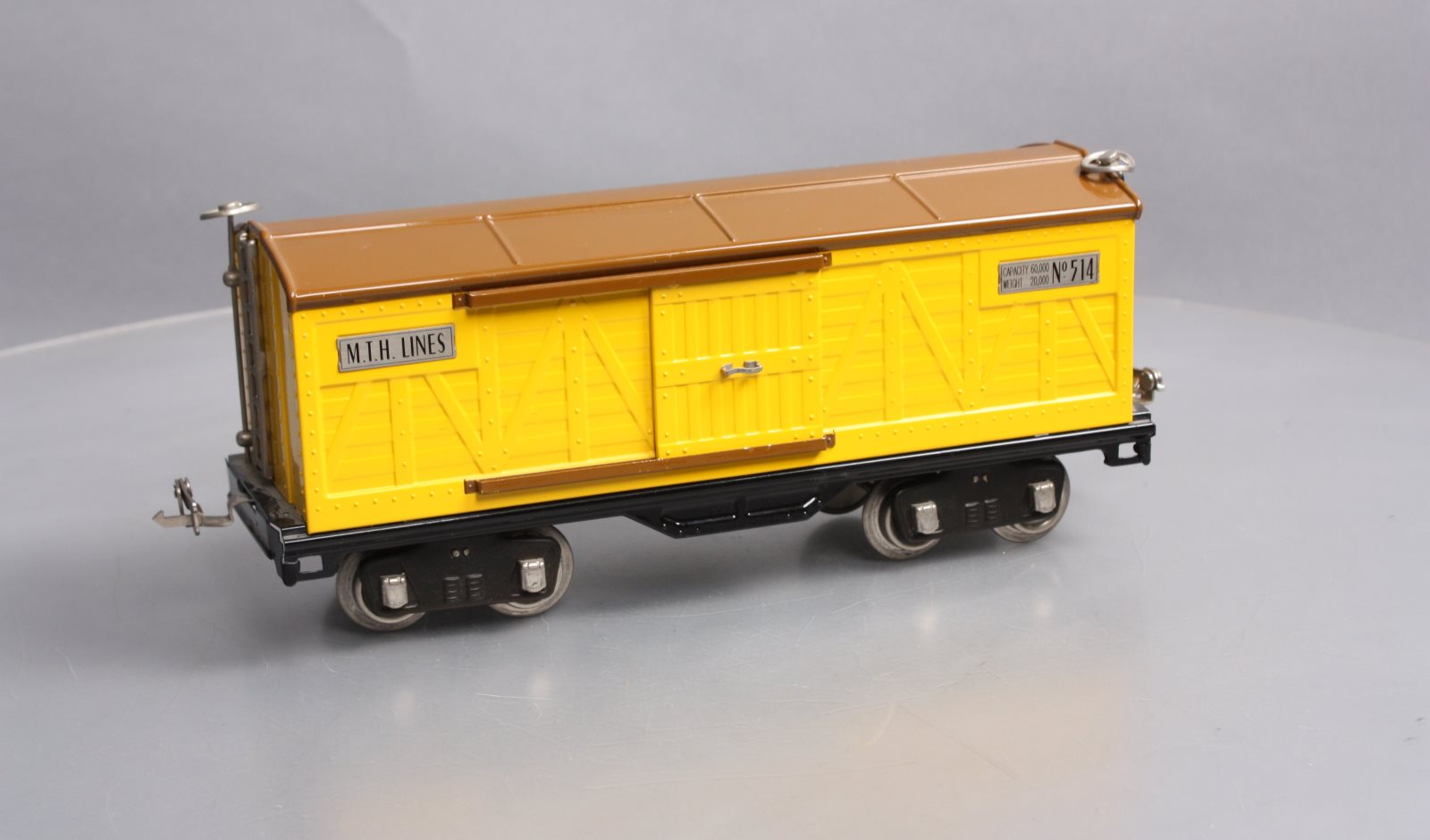 MTH 11-30045 Yellow & Brown No.514 Gauge Box Car