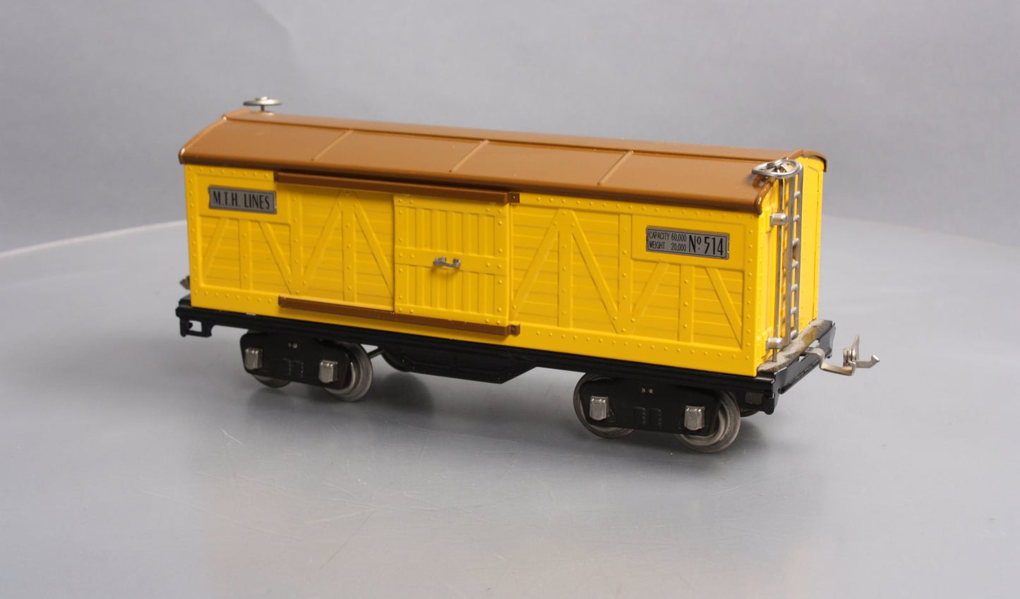 MTH 11-30045 Yellow & Brown No.514 Gauge Box Car