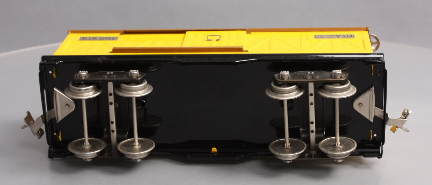 MTH 11-30045 Yellow & Brown No.514 Gauge Box Car