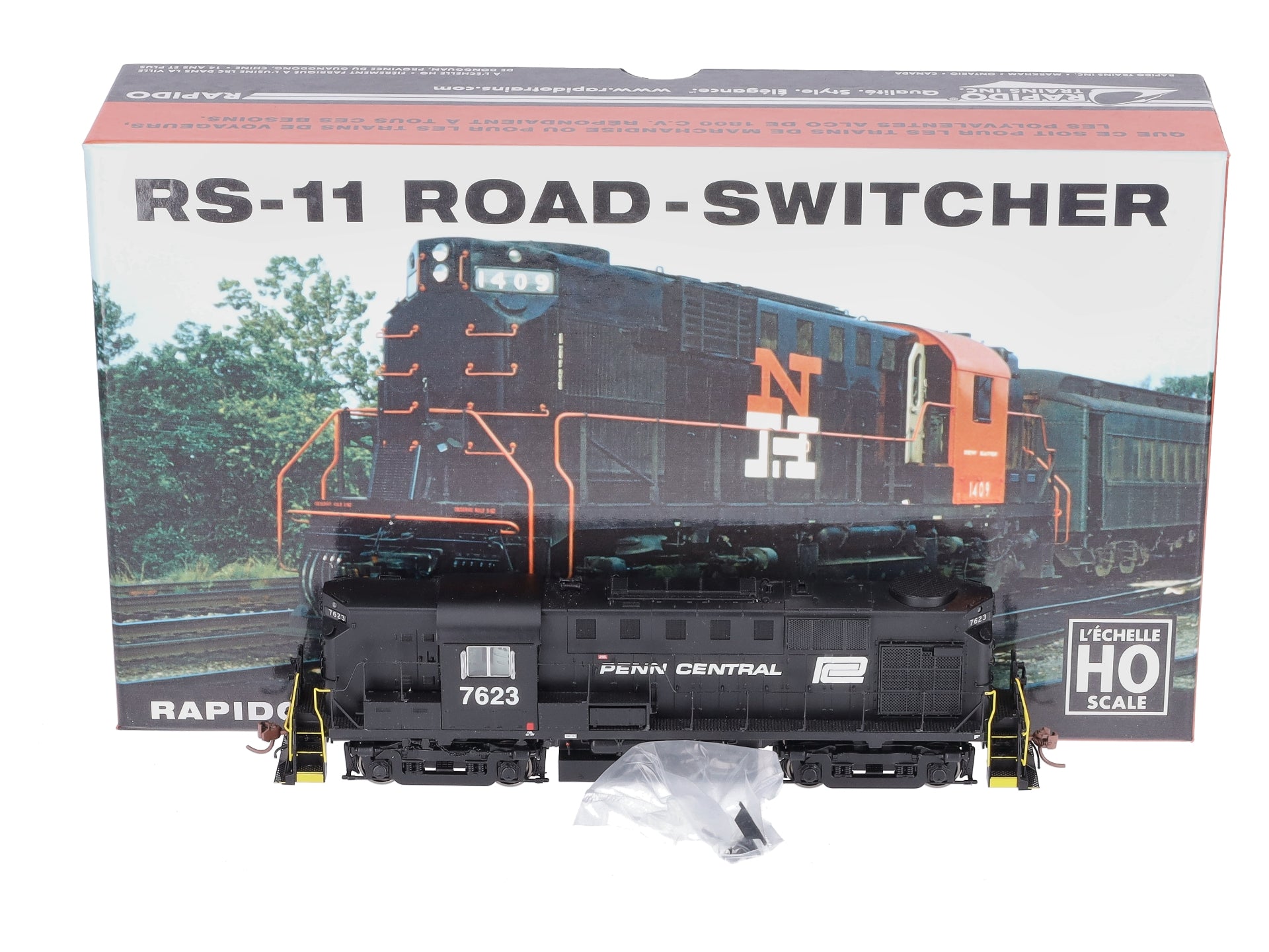 Rapido Trains 31032 HO Penn Central Alco RS-11 Diesel Locomotive #7623