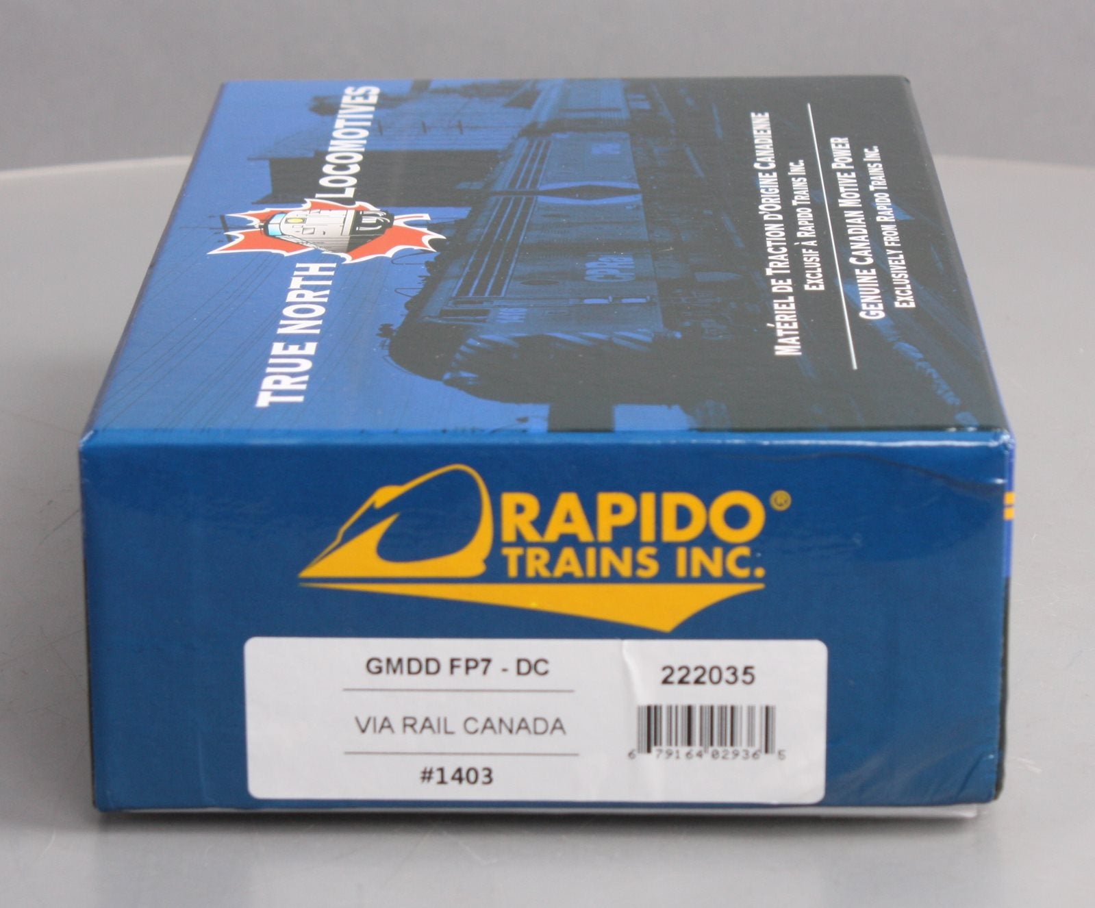 Rapido Trains 222035 HO VIA Rail Canada GMD FP7 Diesel Loco Standard DC #1403