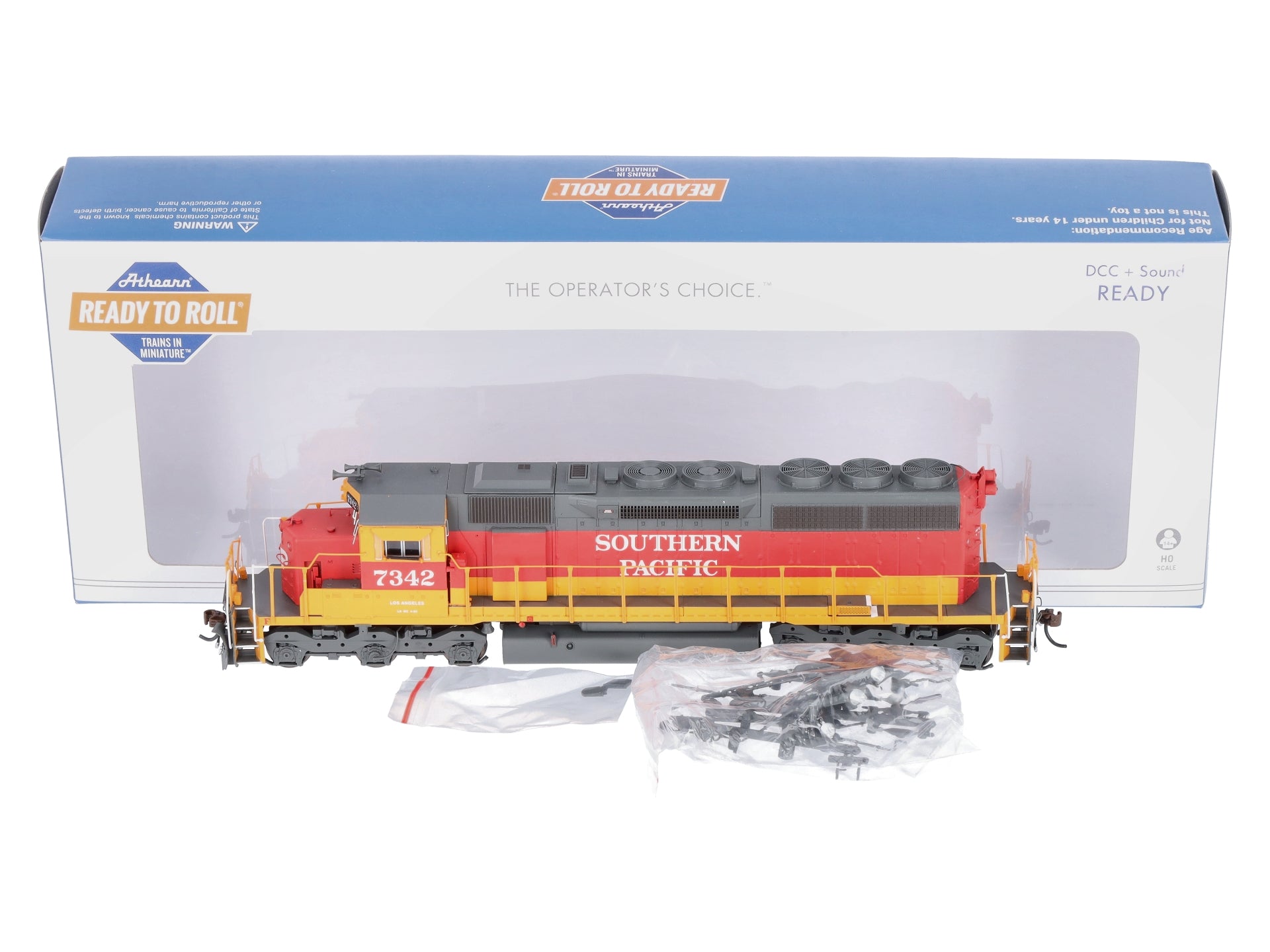 Athearn 86718 HO Southern Pacific Daylight SD40 Diesel Locomotive #7342