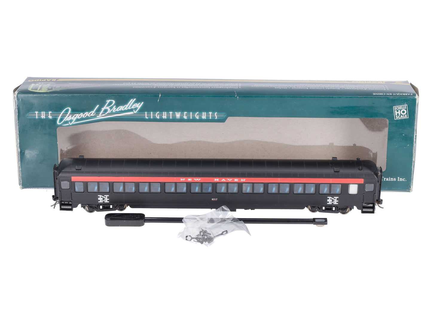 Rapido Trains 109129 HO New Haven 10-Window Coach w/ Partial Skirt #8217