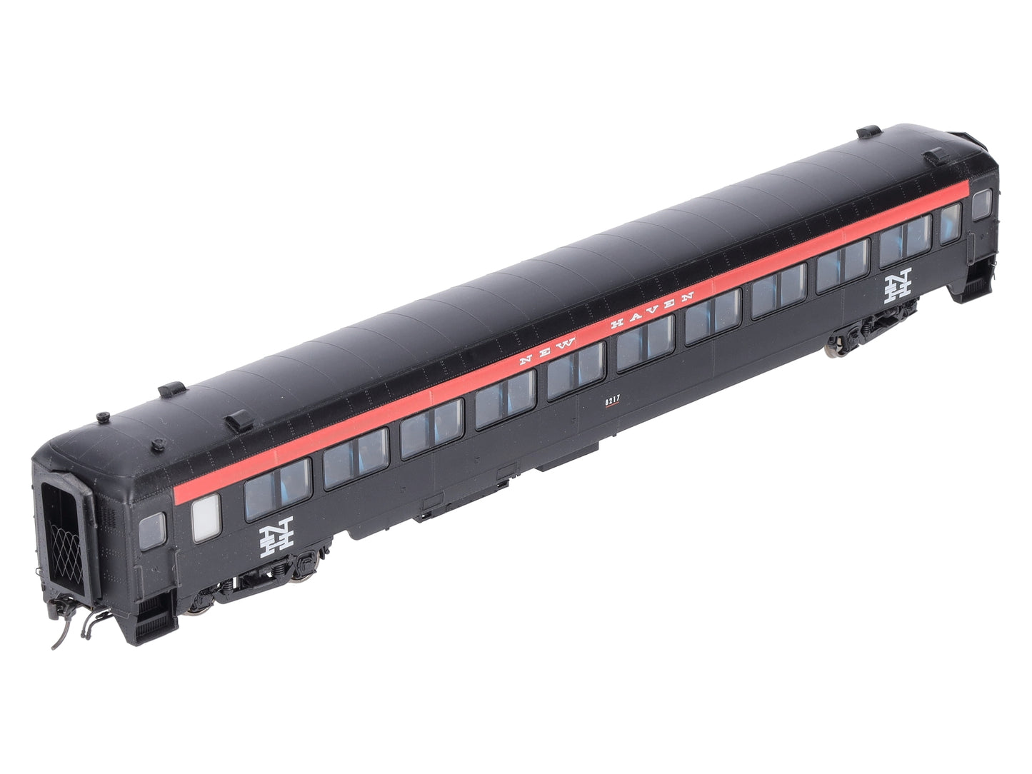 Rapido Trains 109129 HO New Haven 10-Window Coach w/ Partial Skirt #8217