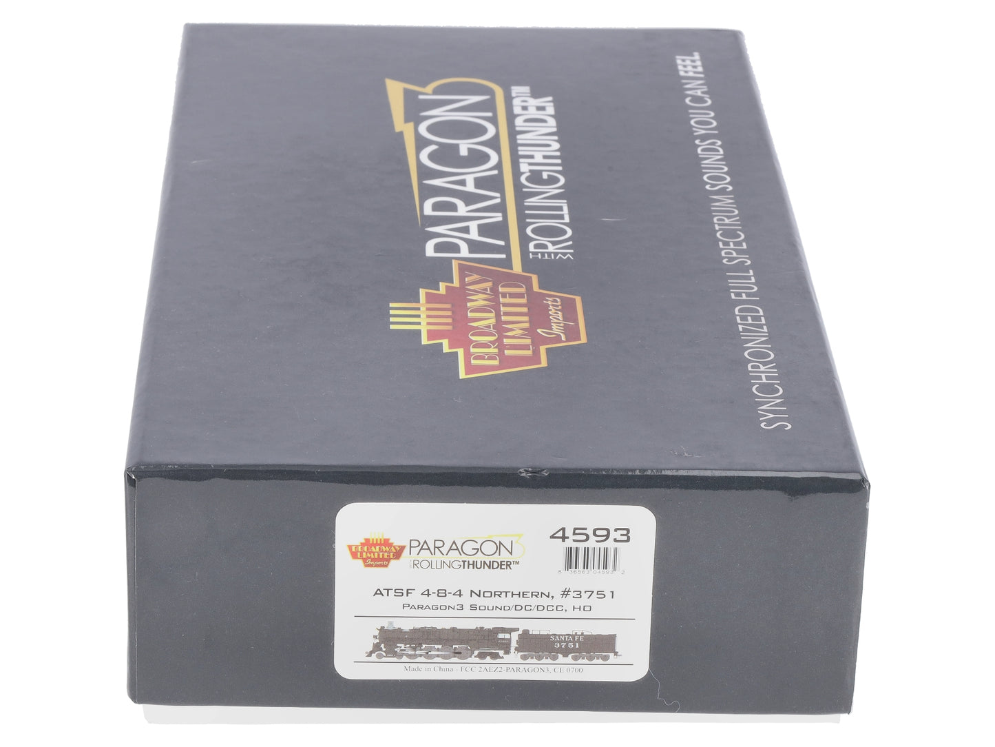 Broadway Limited 4593 HO ATSF 4-8-4 Steam Loco Paragon3 Sound/DC/DCC #3751