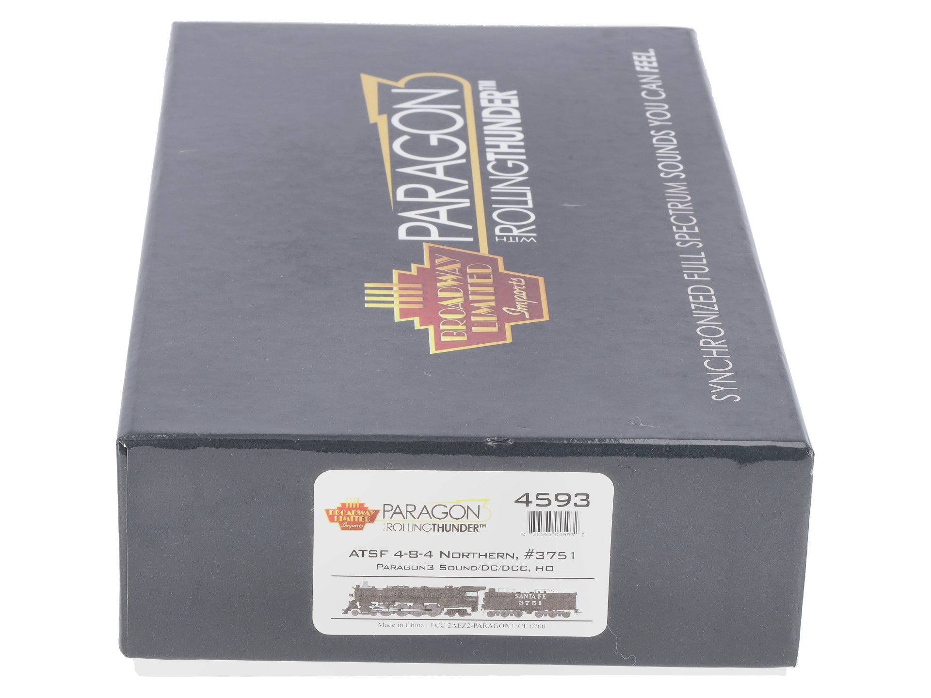 Broadway Limited 4593 HO ATSF 4-8-4 Steam Loco Paragon3 Sound/DC/DCC #3751