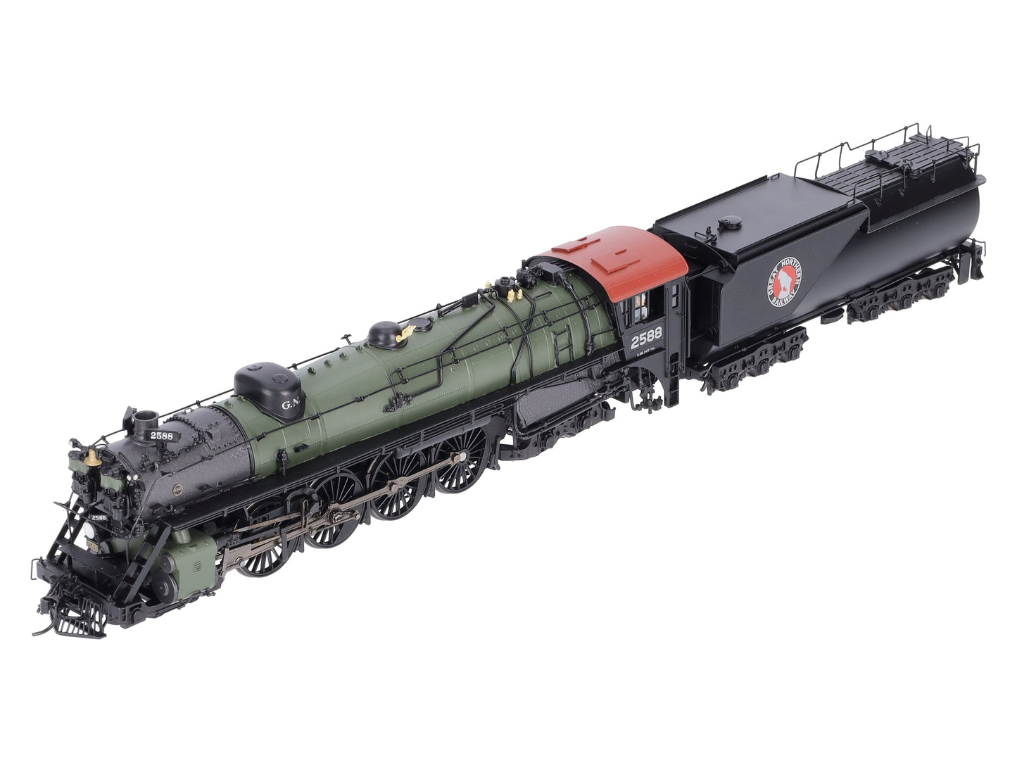 Broadway Limited 5645 HO Great Northern S-2 4-8-4 Open Cab with Sound #2588