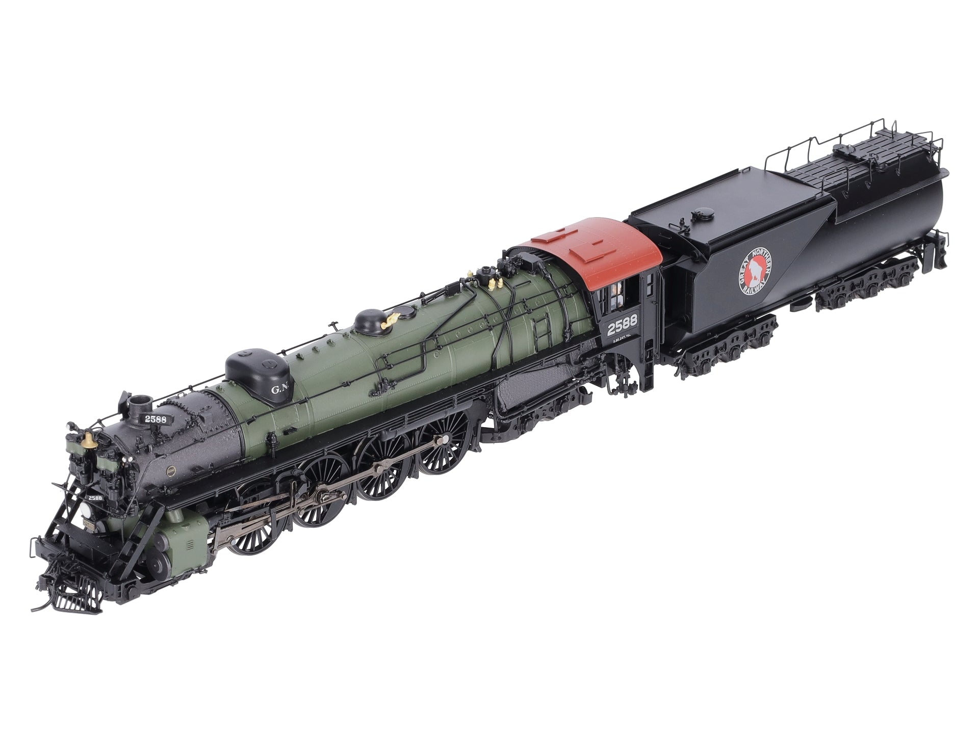 Broadway Limited 5645 HO Great Northern S-2 4-8-4 Open Cab with Sound #2588