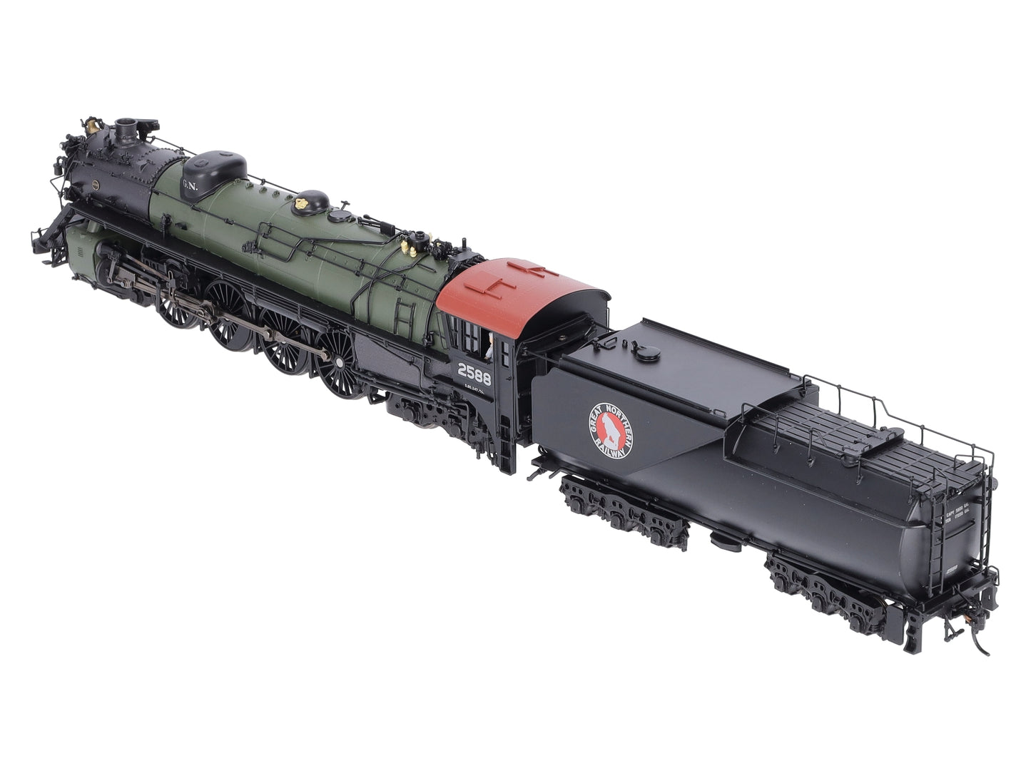 Broadway Limited 5645 HO Great Northern S-2 4-8-4 Open Cab with Sound #2588