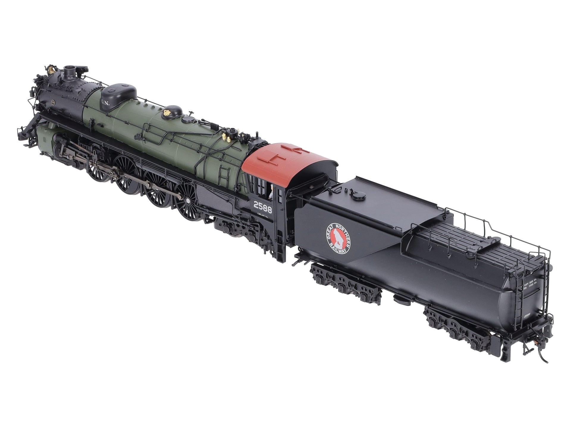 Broadway Limited 5645 HO Great Northern S-2 4-8-4 Open Cab with Sound #2588