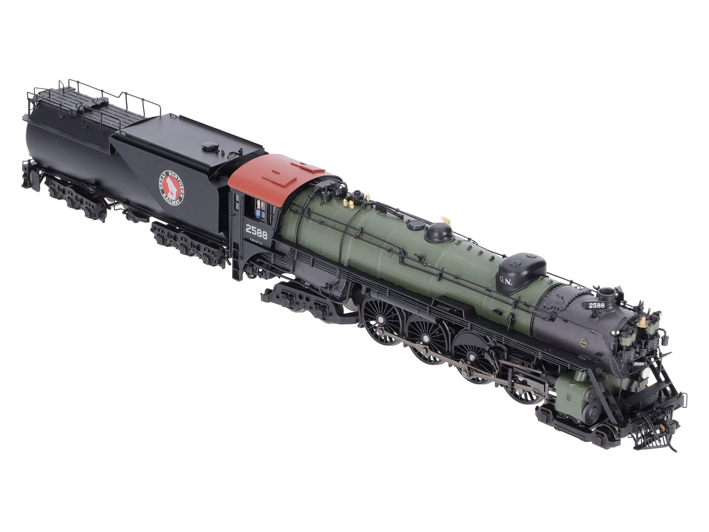 Broadway Limited 5645 HO Great Northern S-2 4-8-4 Open Cab with Sound #2588