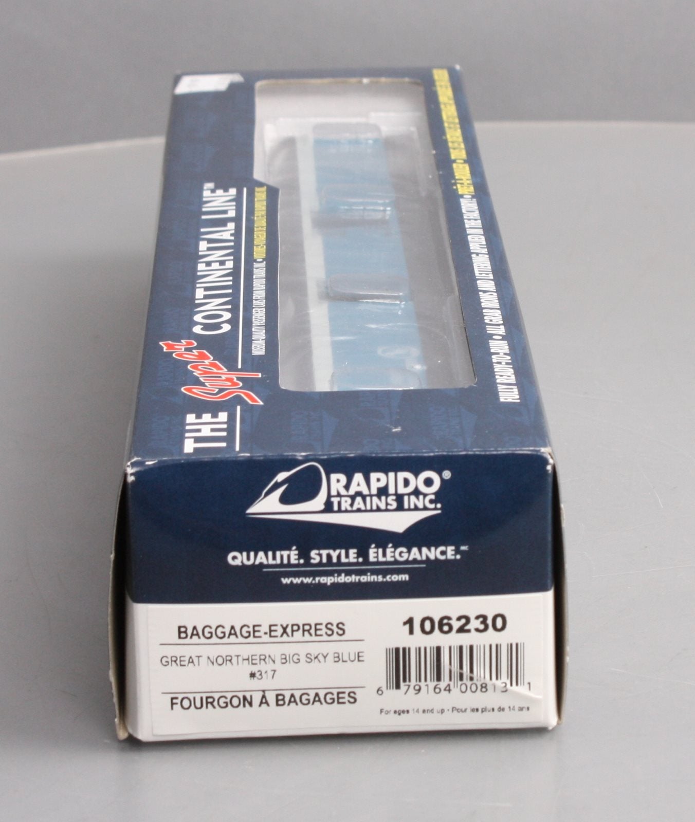Rapido Trains 106230 HO Great Northern 73' 6" Smooth Side Baggage-Express #317