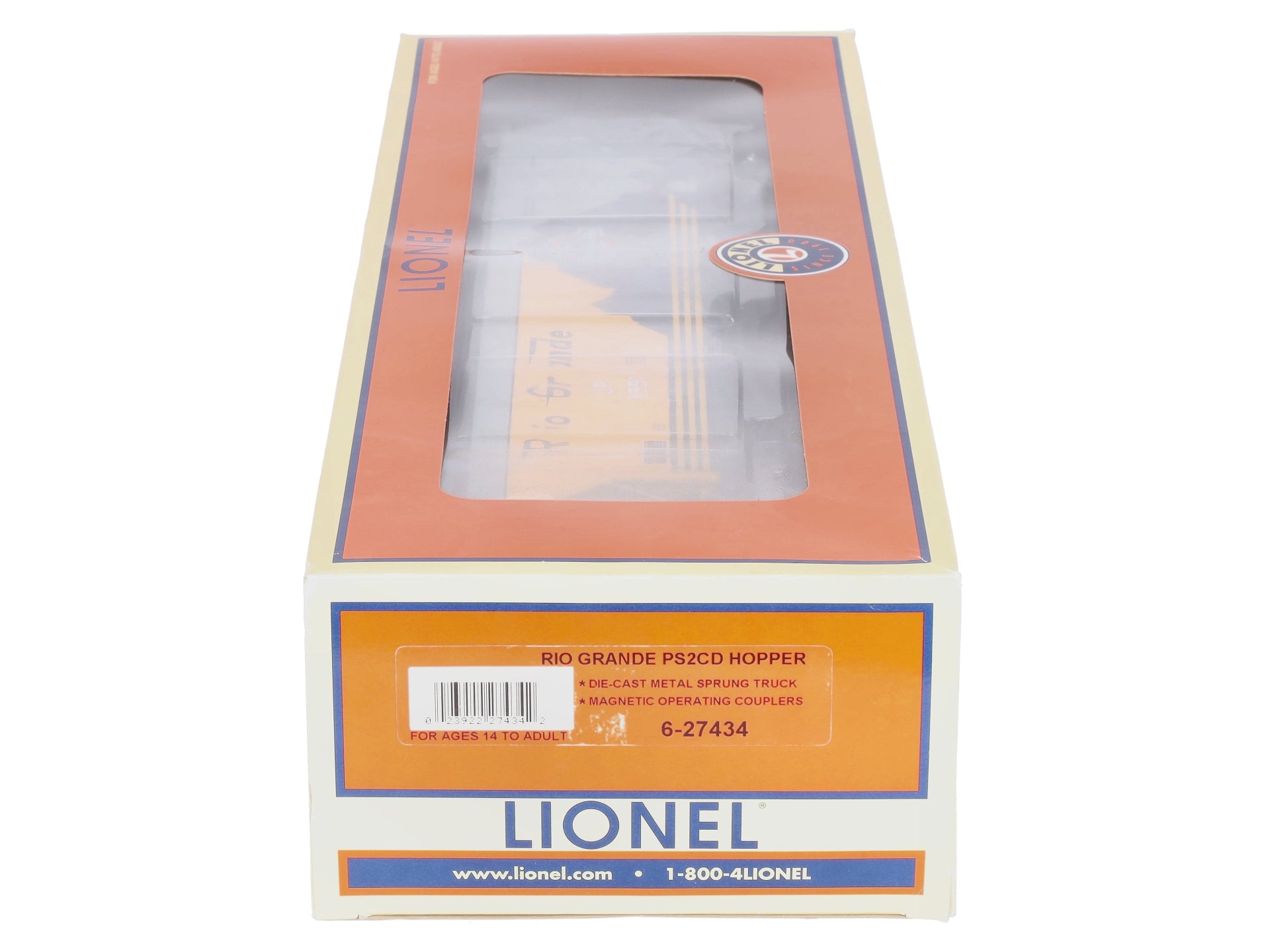 Lionel 6-27434 O Gauge Rio Grande Heritage PS2CD Hopper Car #8991