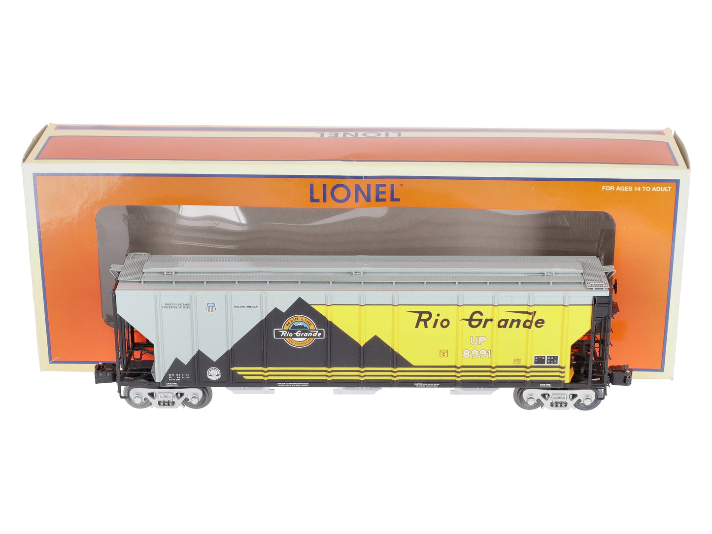 Lionel 6-27434 O Gauge Rio Grande Heritage PS2CD Hopper Car #8991
