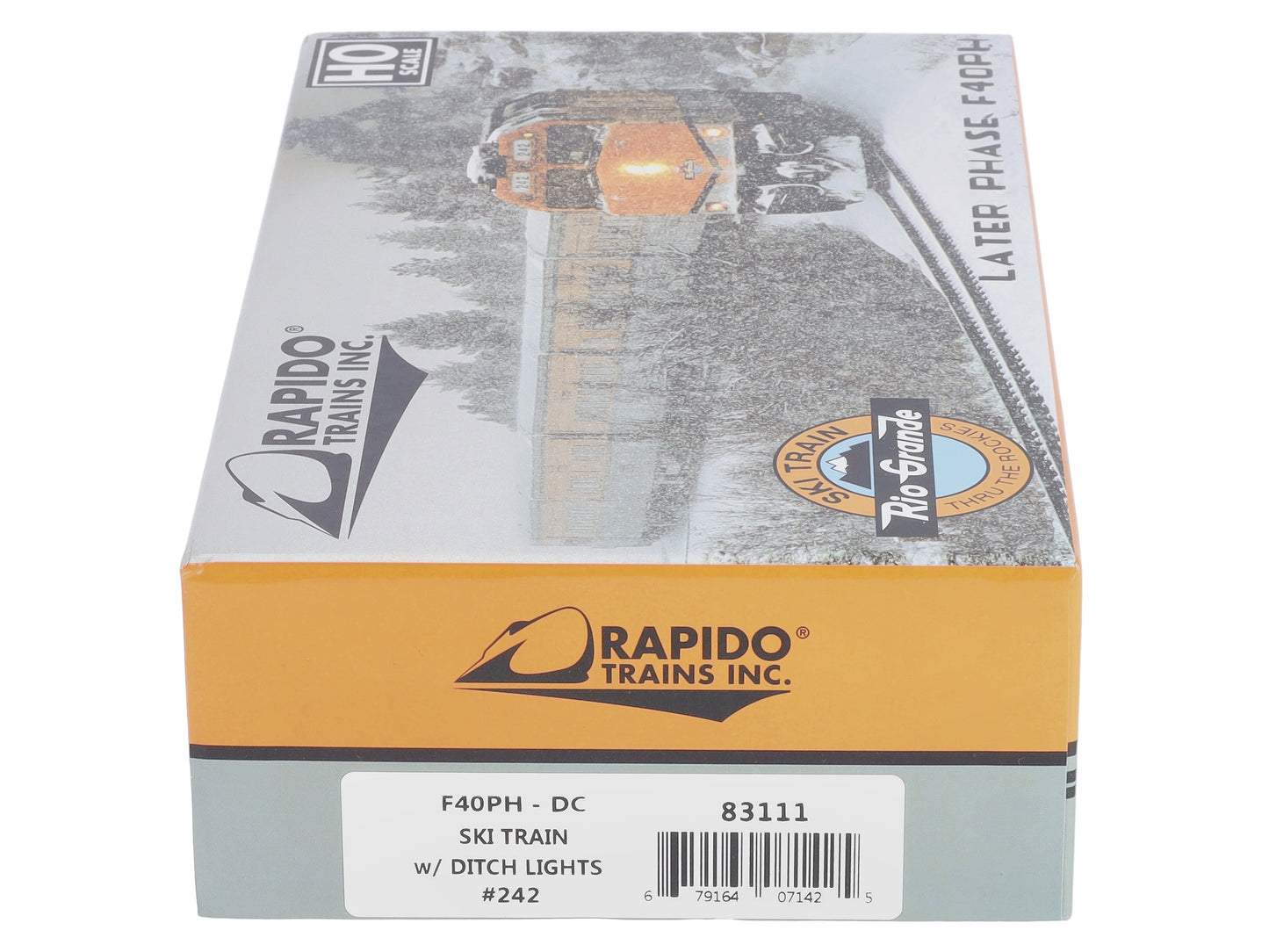Rapido Trains 083111 HO Rio Grande F40PH Diesel Locomotive w/Ditchlights #242