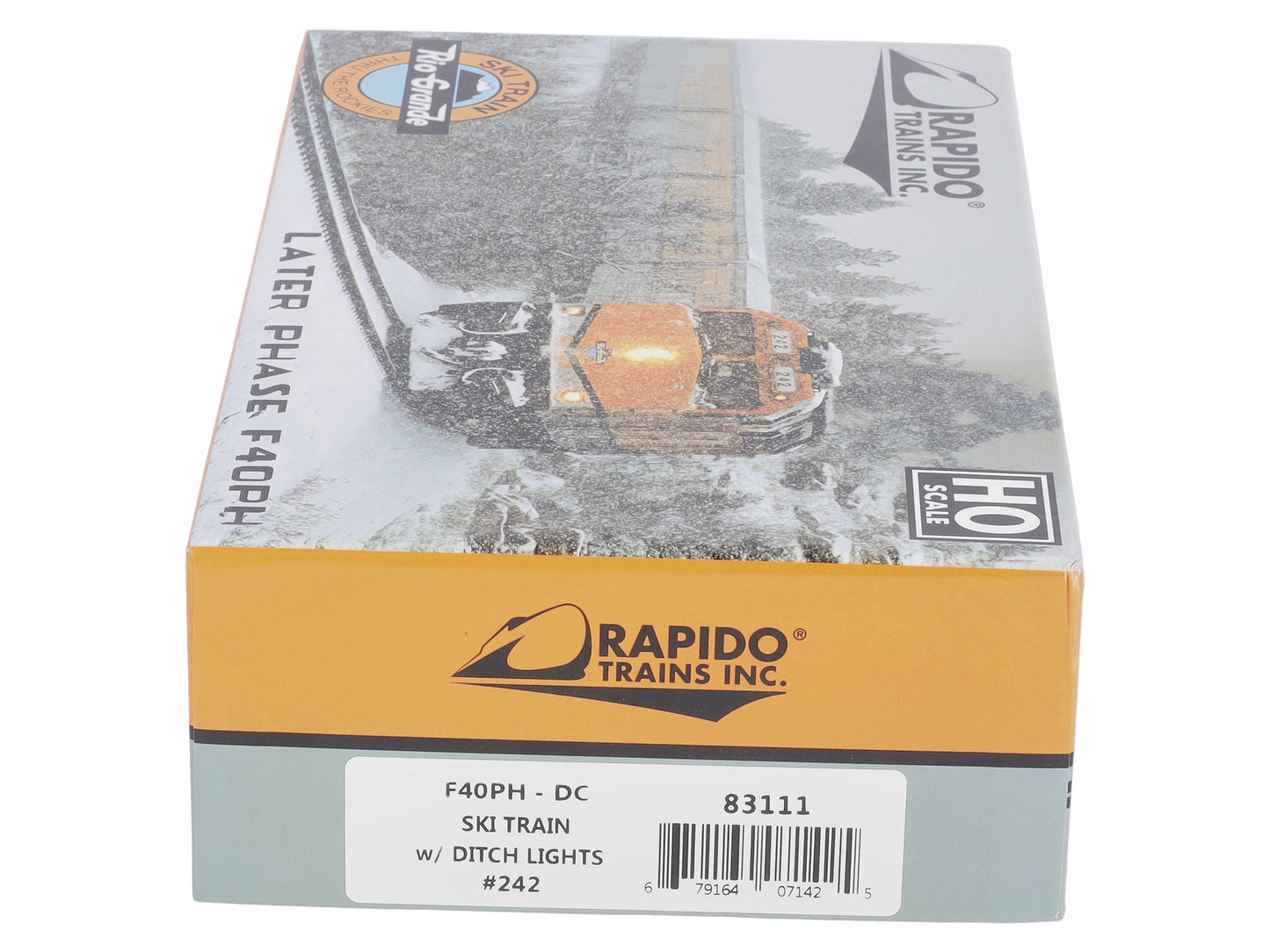 Rapido Trains 083111 HO Rio Grande F40PH Diesel Locomotive w/Ditchlights #242